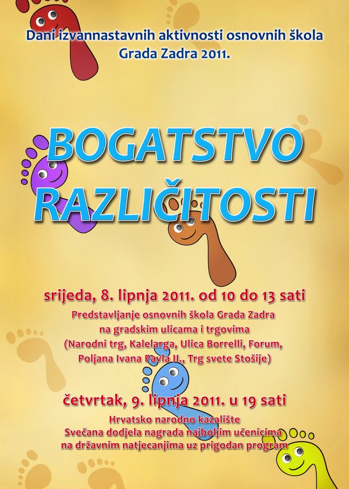 Dani izvannastavnih aktivnosti osnovnih škola Grada Zadra 2011. godine