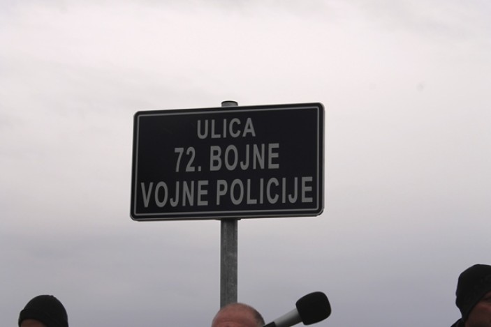 72. bojna Vojne policije dobila svoju ulicu