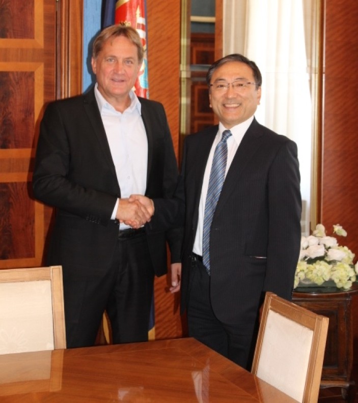 Gradonačelnik primio japanskog veleposlanika u RH, Nj.E. Keiji Idea