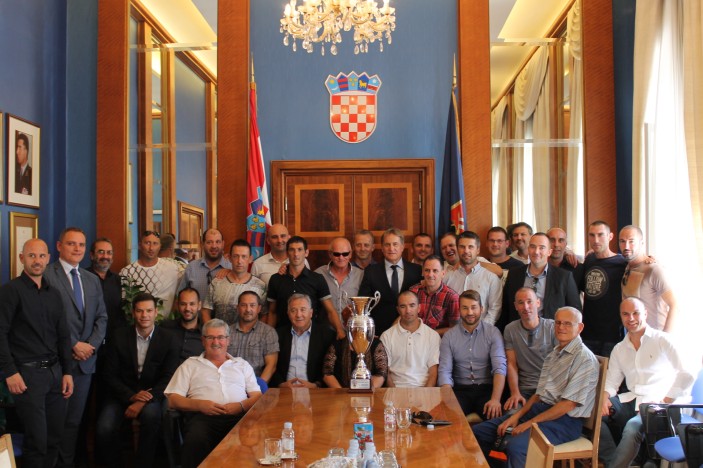 Prijem za veterane NK Arbanasi, prvake Hrvatske