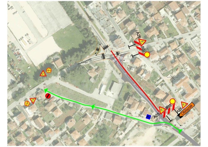 Zatvaranje dijela Ulice Hrvoja Ćustića