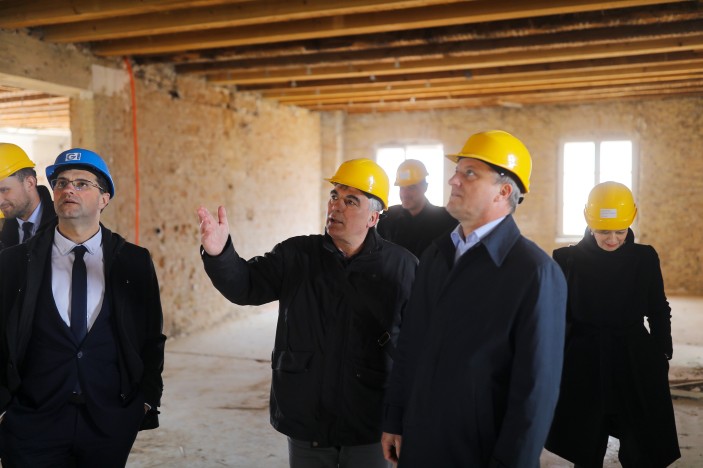 Gradonačelnik Dukić obišao gradilište Providurove palače