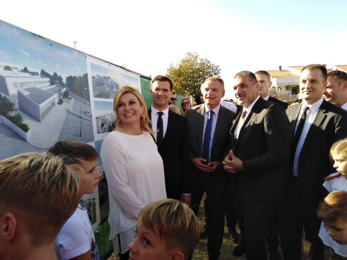 Predsjednica obišla gradilište škole