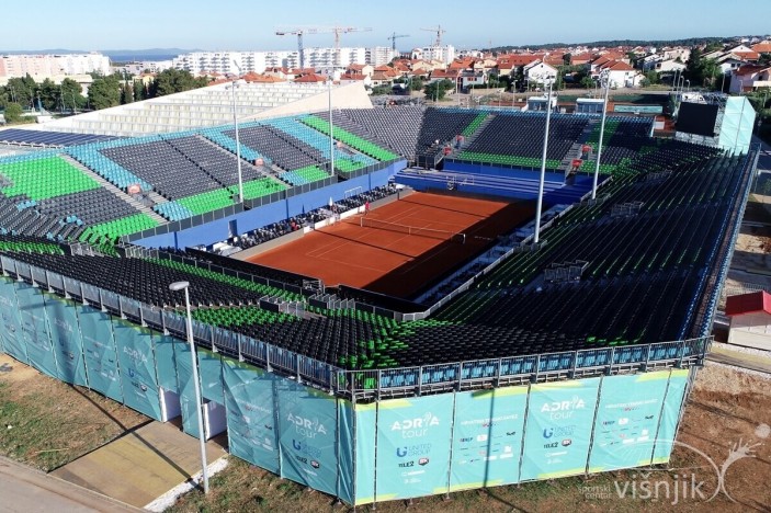 Stadion za humanitarni teniski spektakl Adria Tour na Višnjiku