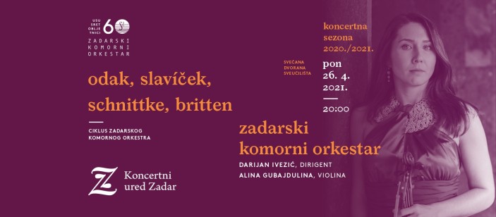 Koncert Zadarskog komornog orkestra I Odak, Slavíček, Schnittke, Britten