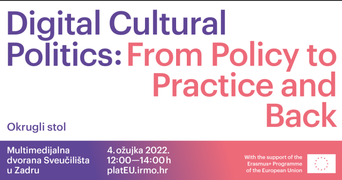 Okrugli stol na temu digitalnih kulturnih politika