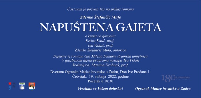Prikaz romana I "Napuštena gajeta"