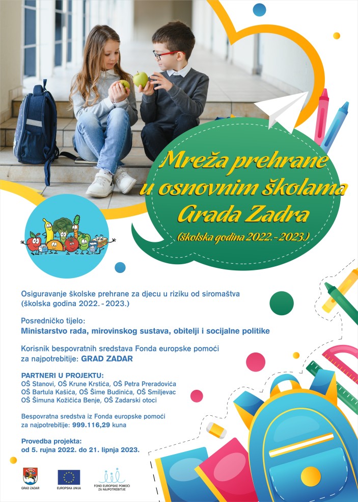 Mreža prehrane u osnovnim školama Grada Zadra