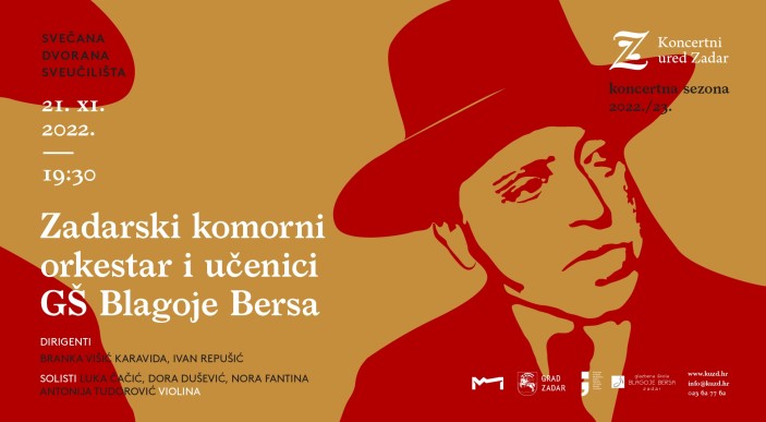 "Zadarski komorni orkestar i učenici Glazbene škole Blagoje Bersa Zadar" I Koncert
