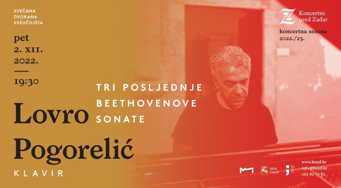 Lovro Pogorelić i tri posljednje Beethovenove sonate