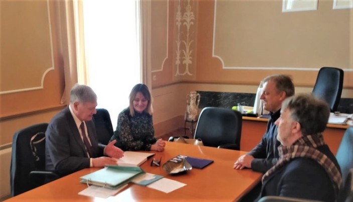 Susret gradonačelnika Dukića s prof. dr. sc. Borisom Labarom i prim. dr. Sandrom Bašić Kinda