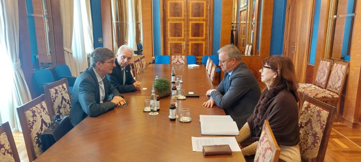 Posjet veleposlanika Republike Austrije u Zagrebu, dr. Markusa Wuketicha gradonačelniku Branku Dukiću