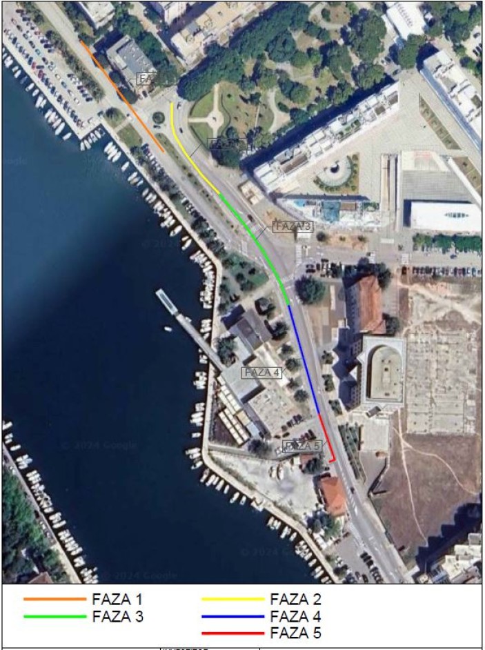 Privremena regulacija prometa - Obala  kneza Branimira